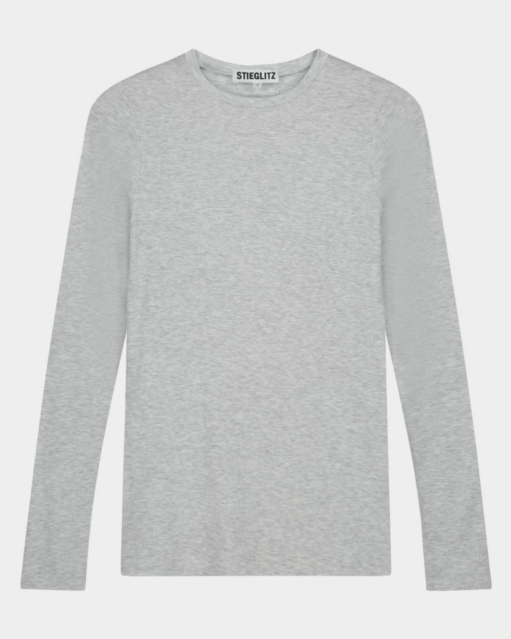 STIEGLITZ Basic Longsleeve | Melange Grey^DAMES Longsleeves, Blouses & Pullis