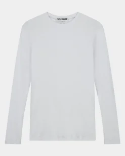 STIEGLITZ Basic Longsleeve | White^DAMES Longsleeves, Blouses & Pullis