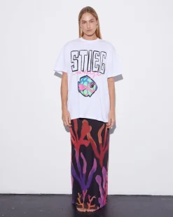 STIEGLITZ Corale Mesh Dress | Black^DAMES Jurken