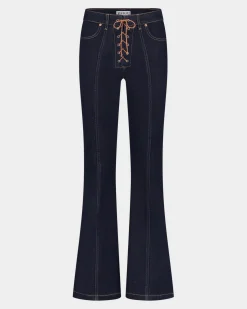 STIEGLITZ Dara Flared Jeans | Denim Blue^DAMES Broeken