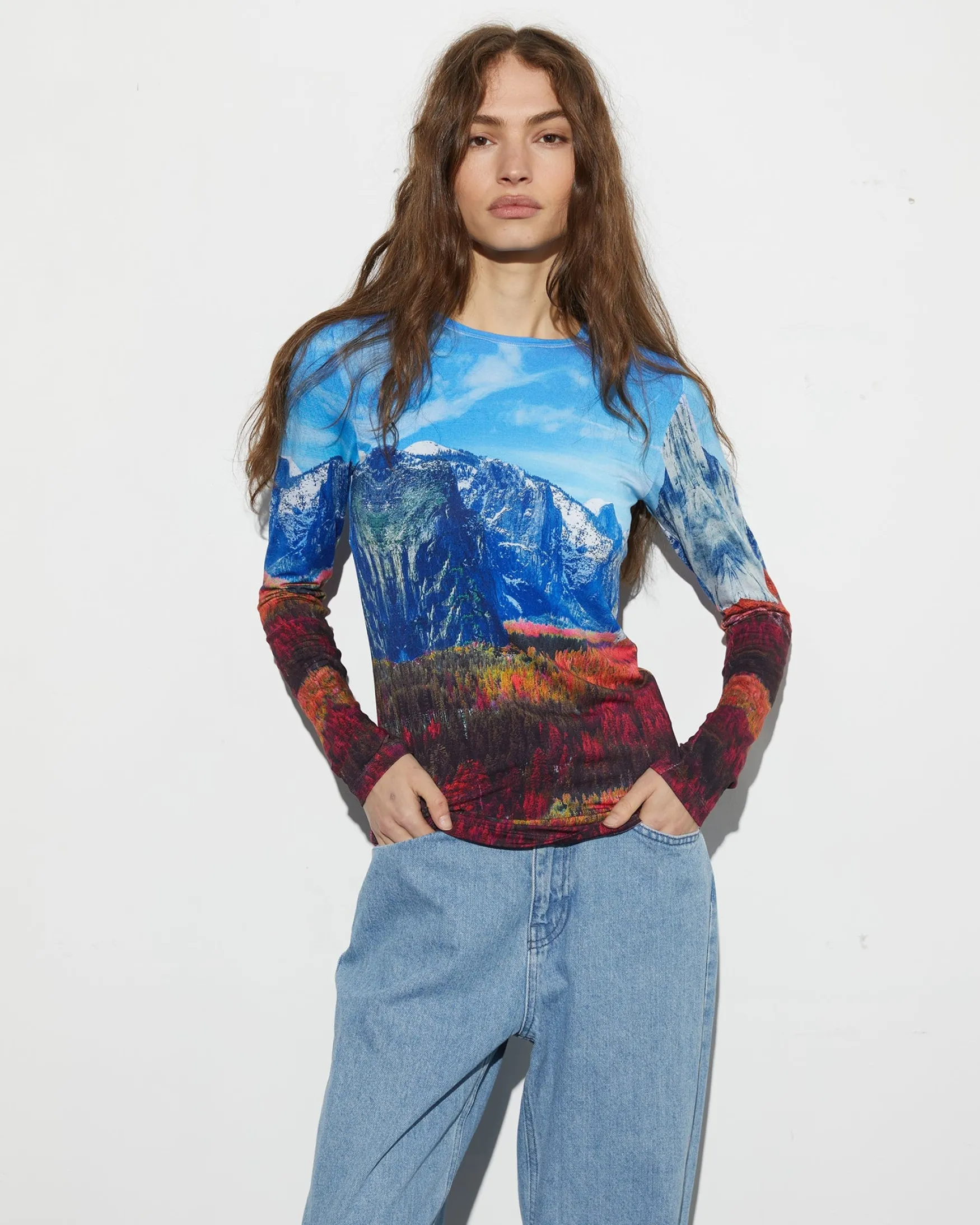 STIEGLITZ Dusa Longsleeve Top | Blue^DAMES Longsleeves, Blouses & Pullis