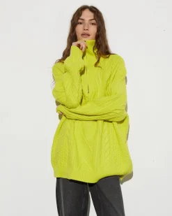 STIEGLITZ Larena Jumper | Green^DAMES Knitwear