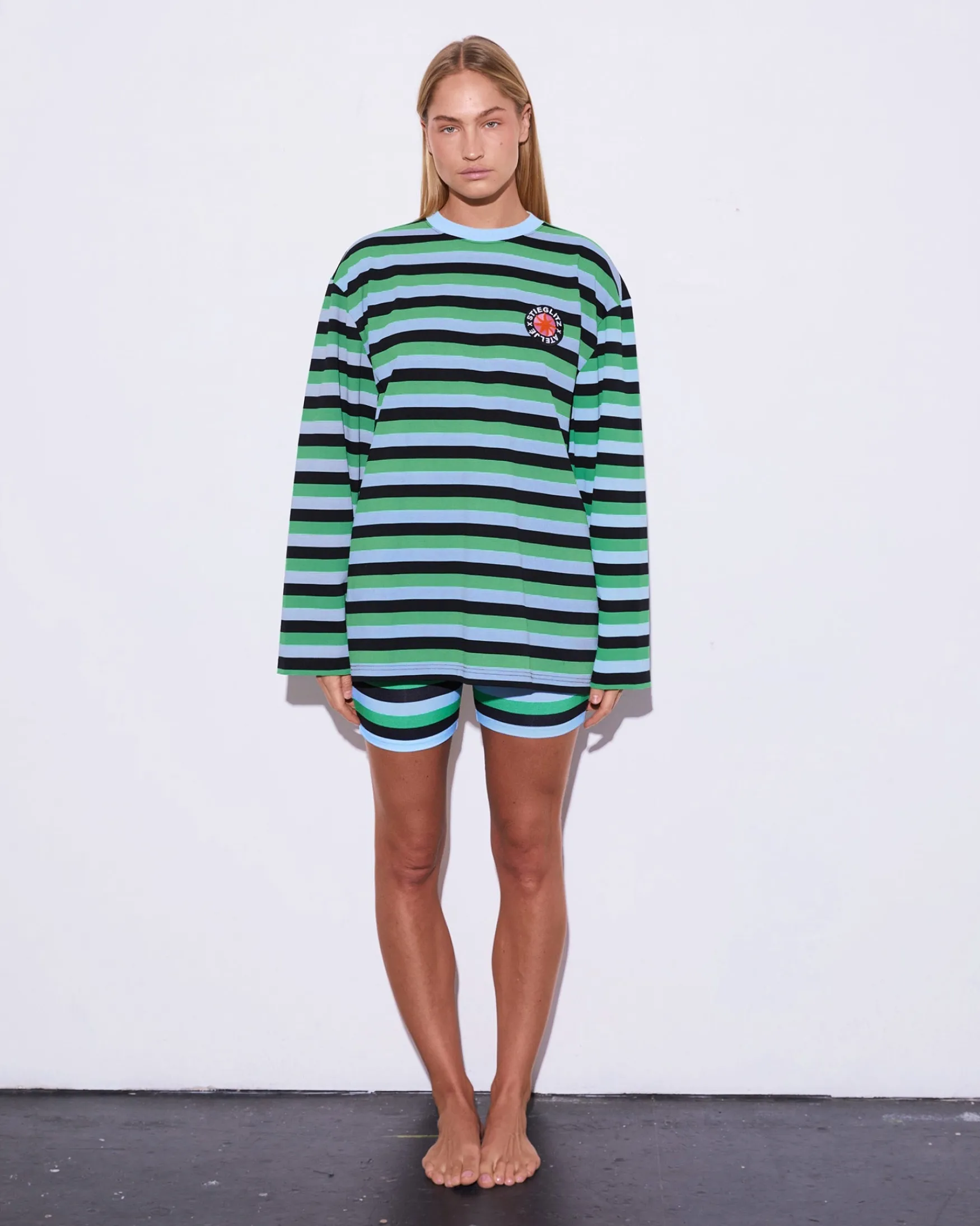 STIEGLITZ Leah Wide Skate Longsleeve | Blue^DAMES Longsleeves, Blouses & Pullis