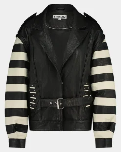 STIEGLITZ Leather Gael Biker Jacket | Black^DAMES Jacks