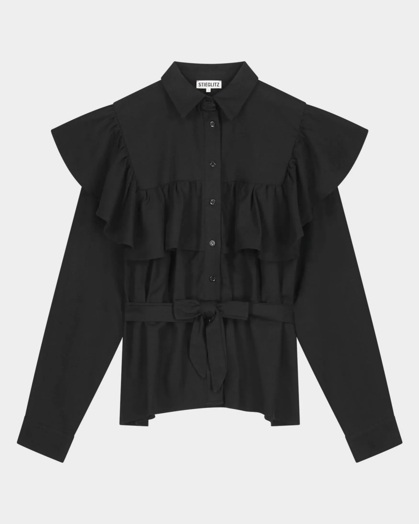 STIEGLITZ Matia Blouse | Black^DAMES Longsleeves, Blouses & Pullis