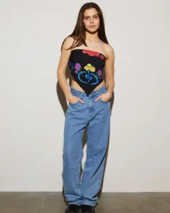 STIEGLITZ Perla Scarf Top | Black^DAMES Accessories