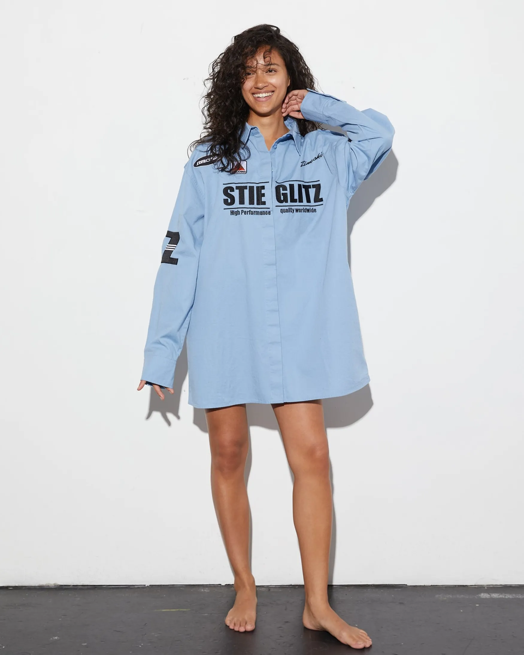 STIEGLITZ Reza Blouse | Blue^DAMES Longsleeves, Blouses & Pullis