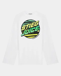 STIEGLITZ Stieg Juice Skate Longsleeve | White^DAMES Longsleeves, Blouses & Pullis