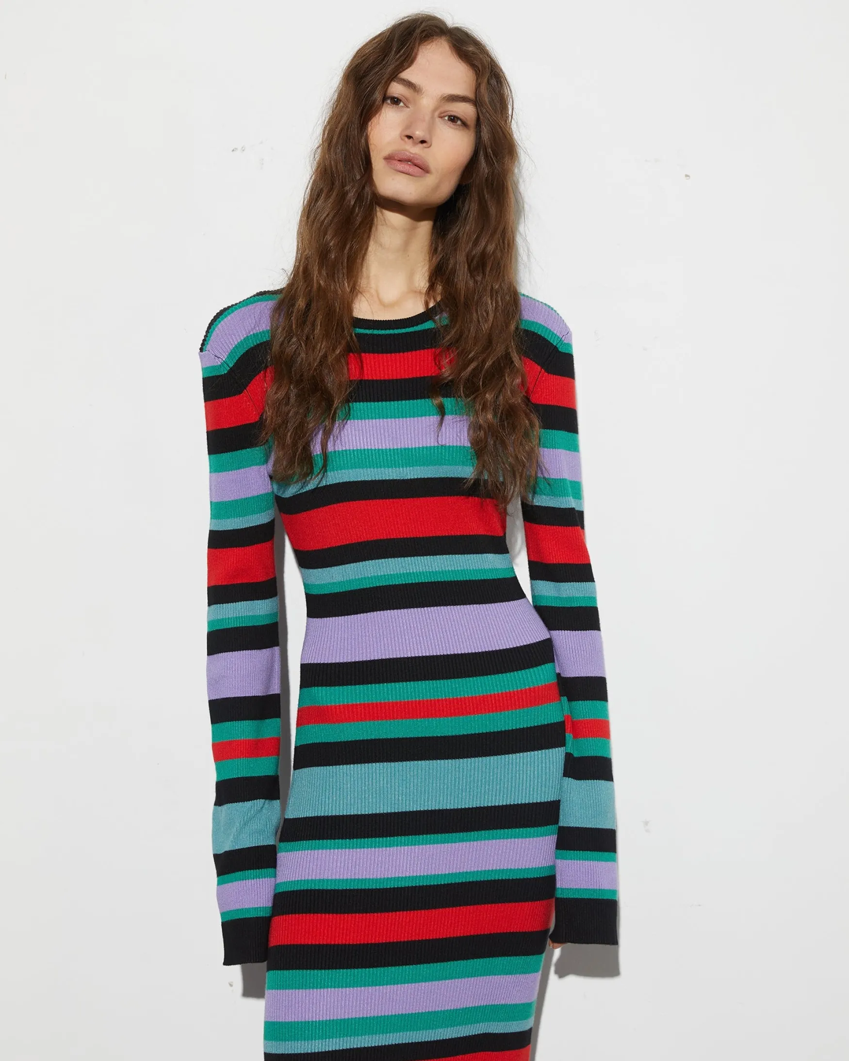 STIEGLITZ Valentina Dress | Green^DAMES Jurken|Knitwear